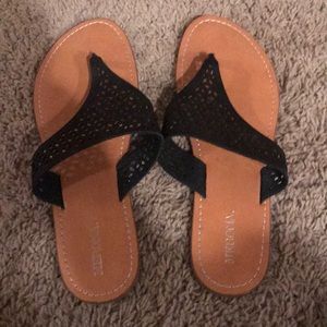 Black sandals size 9 . Great condition